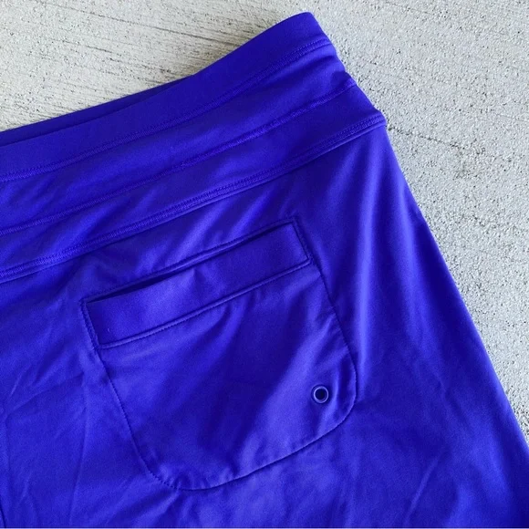 ATHLETA Women's Surge Swim Shorts Size Medium Royal Blue w/ Brief Drawstring - Picture 10 of 12